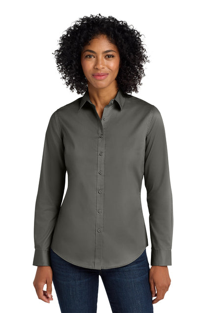 Port Authority® Women's SuperPro™ Twill Shirt - Embroidery