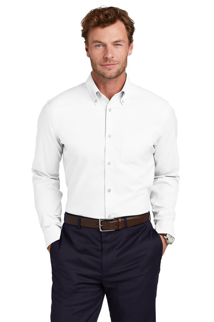Brooks Brothers® Wrinkle-Free Stretch Pinpoint Shirt - Embroidery