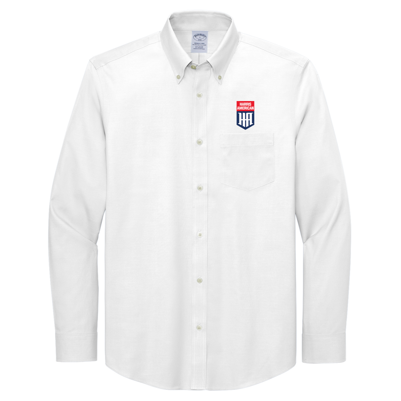 Brooks Brothers® Wrinkle-Free Stretch Pinpoint Shirt - Embroidery